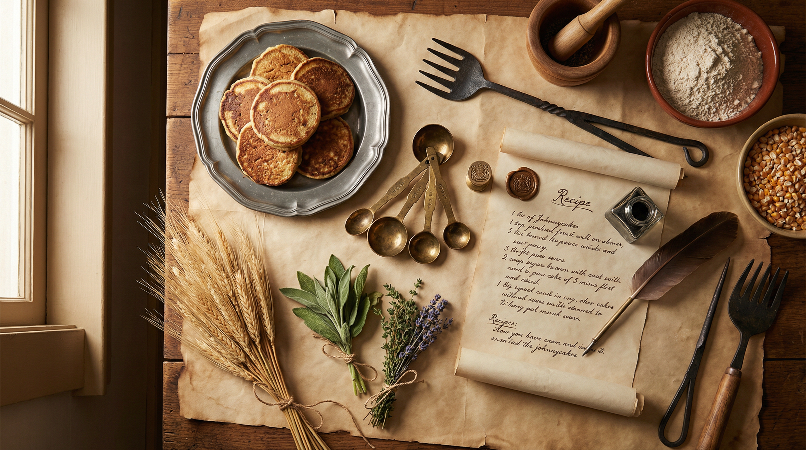 Historical cooking ingredients and tools